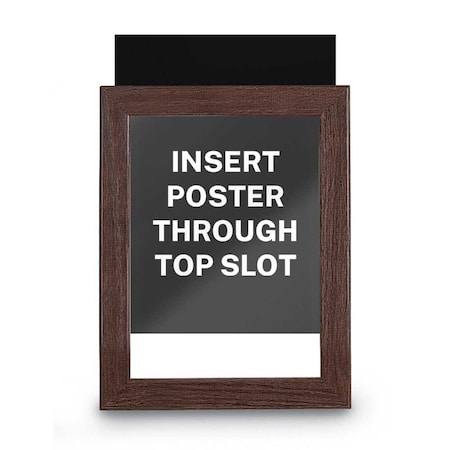 United Visual Products Drop-In Shadowbox, 12"x18", Light Oak/Amet UVSB1218-LTOAK-AMETHY